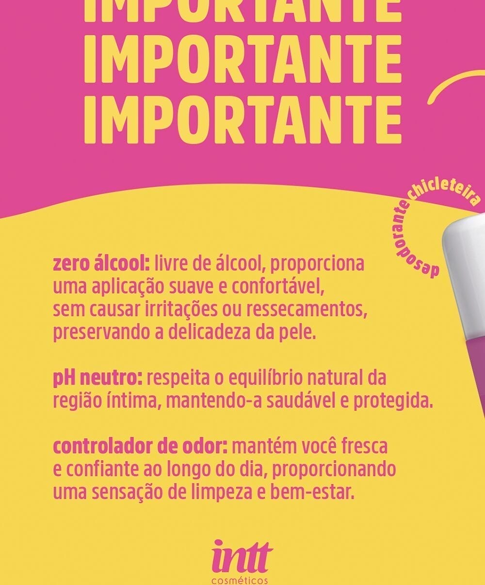 Desodorante Íntimo Cheirinho de Chiclete (Chicleteira) - Imagem 3