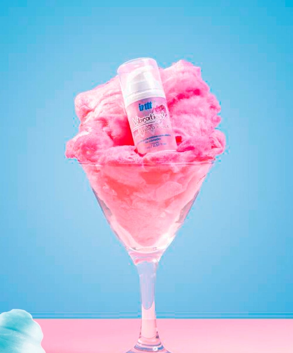 Gel Vibrador Extra Forte Sabor Algodão Doce - Imagem 2