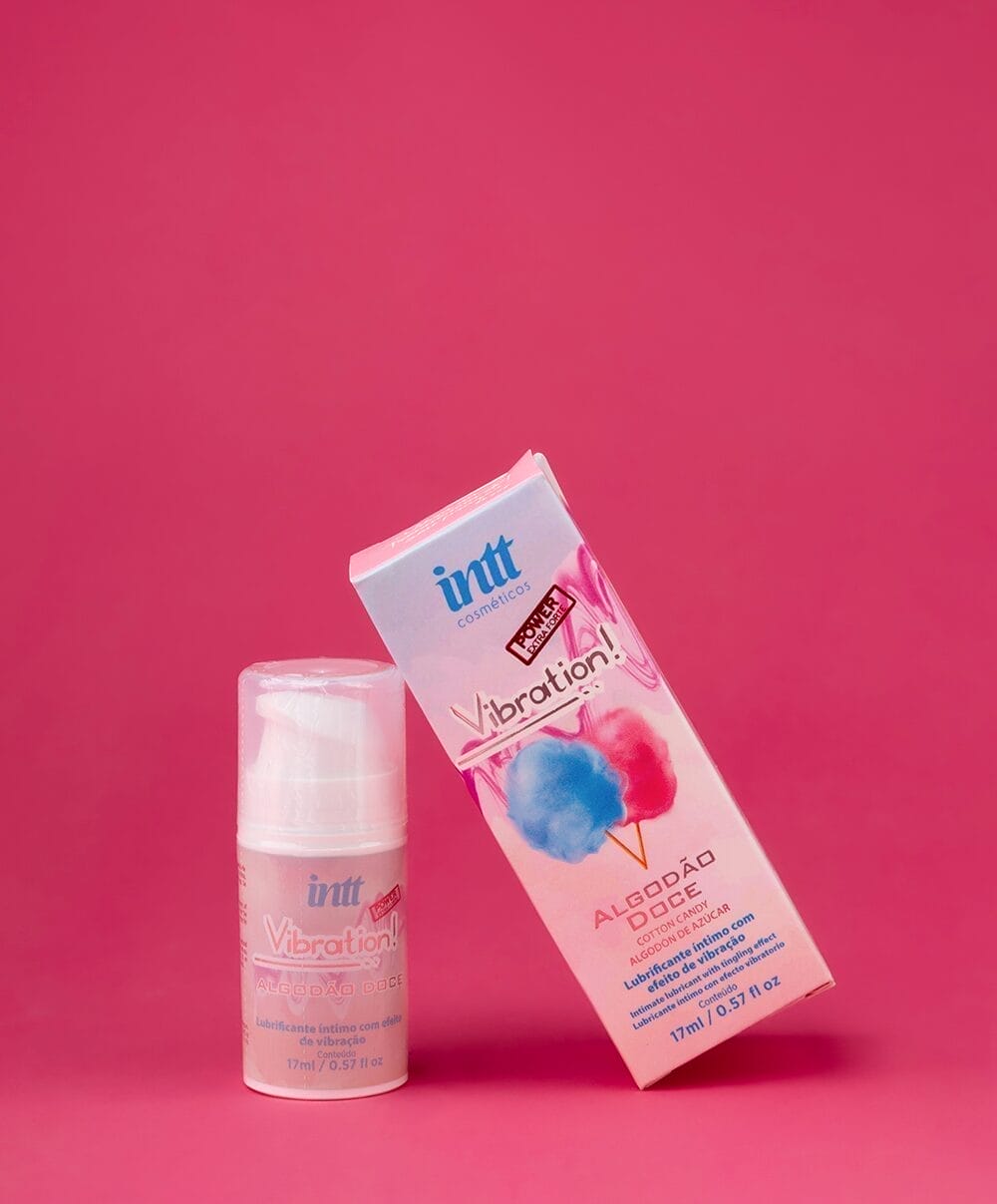 Gel Vibrador Extra Forte Sabor Algodão Doce