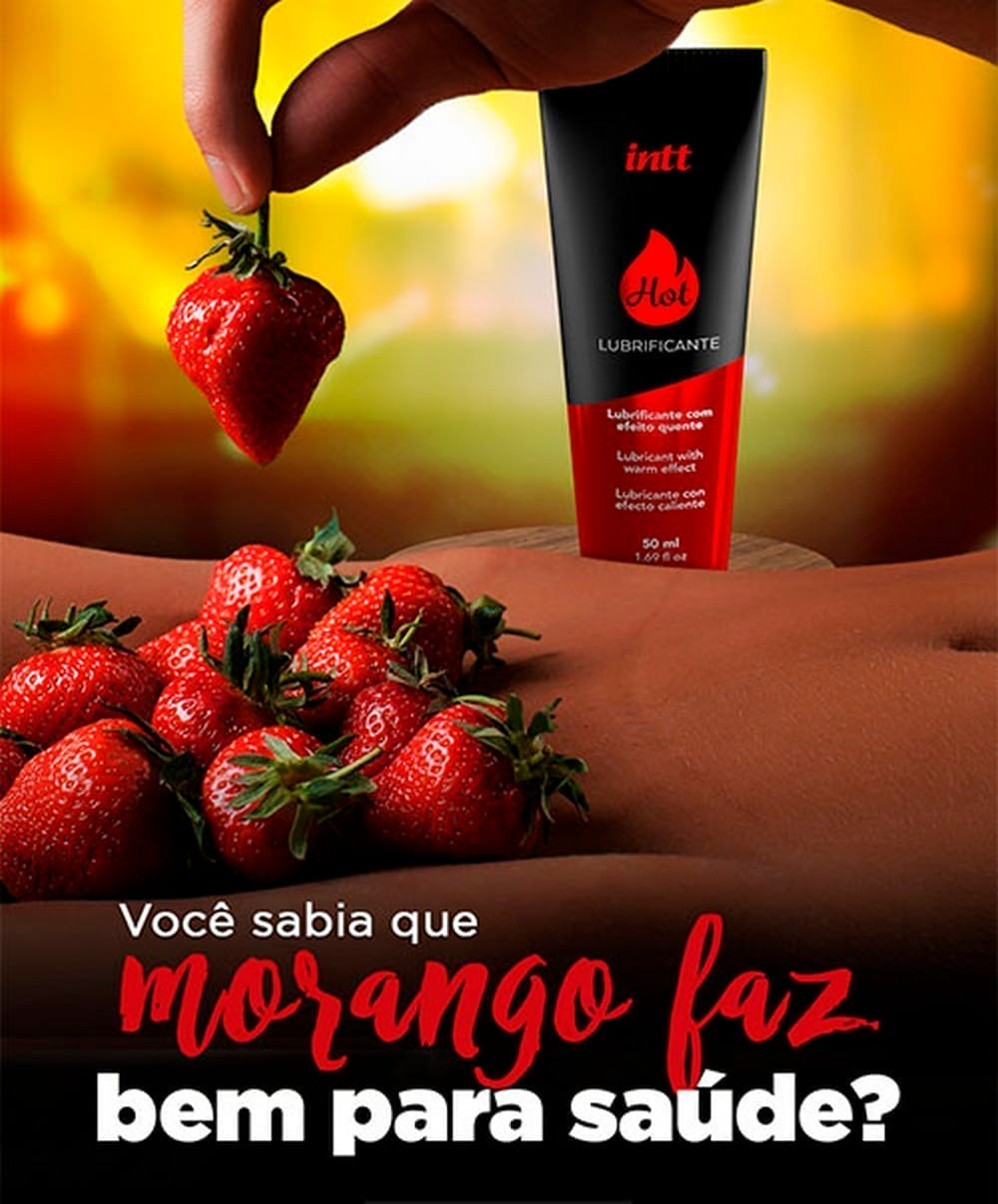 Lubrificante Hot Sabor Morango - Imagem 2