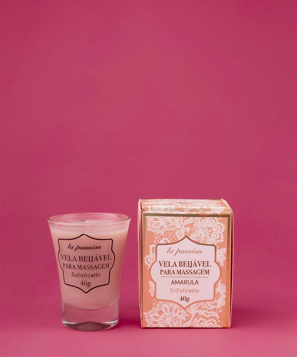 Vela Beijável para Massagem sabor amarula