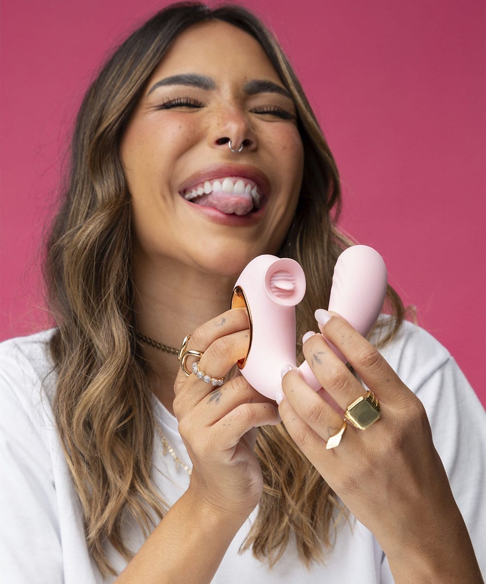 Vibrador de ponto G e clítoris com Língua estimuladora - Imagem 2